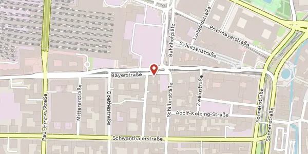 Karte der Umgebung von Bayerstr. 27, 80335 München
