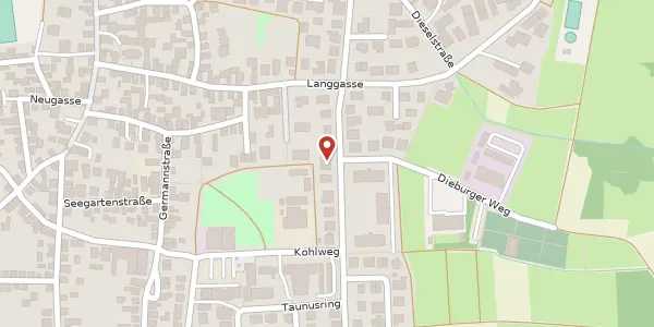 Karte der Umgebung von Berliner Str. 9 B, 64409 Messel