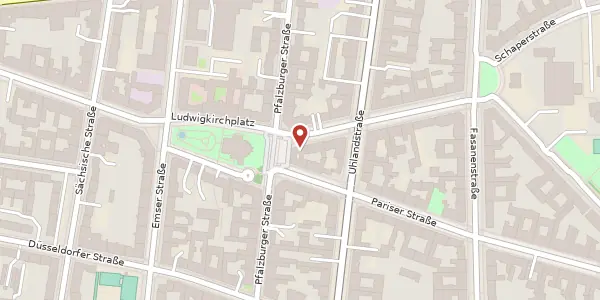 Karte der Umgebung von Ludwigkirchstraße 9 A, 10719 Berlin
