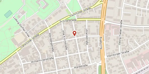 Karte der Umgebung von Goethestr. 13, 65428 Rüsselsheim