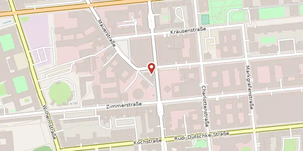 Karte der Umgebung von Friedrichstraße 204, 10117 Berlin