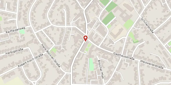 Karte der Umgebung von Jülicher Straße 158 A, 52249 Eschweiler