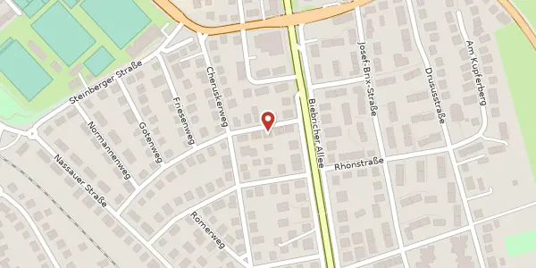 Karte der Umgebung von Rheinblickstraße 6, 65187 Wiesbaden