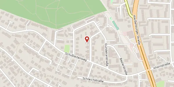 Karte der Umgebung von Volkswohlstraße 13, 90451 Nürnberg