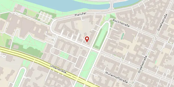 Karte der Umgebung von Dieffenbachstraße 65, 10967 Berlin