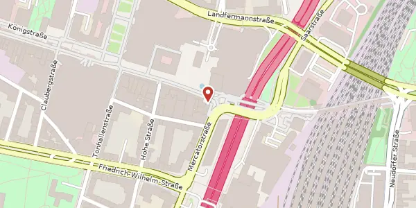 Karte der Umgebung von Königstr. 80, 47051 Duisburg