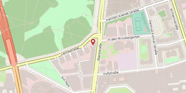 Karte der Umgebung von Lennéstraße 1, 10785 Berlin