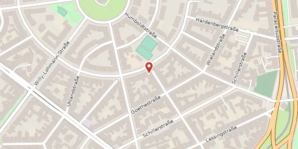 Karte der Umgebung von Herderstr. 9, 06114 Halle (Saale)