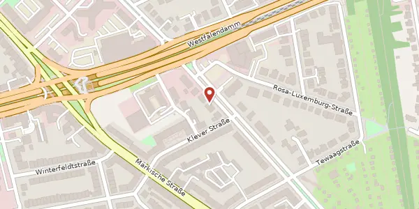 Karte der Umgebung von Karl-Liebknecht-Str. 9, 44141 Dortmund
