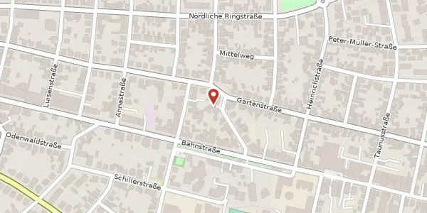 Karte der Umgebung von Taunusplatz 2, 63225 Langen