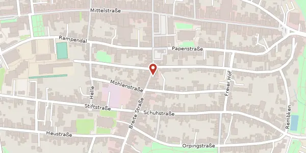 Karte der Umgebung von Breite Str. 58, 32657 Lemgo