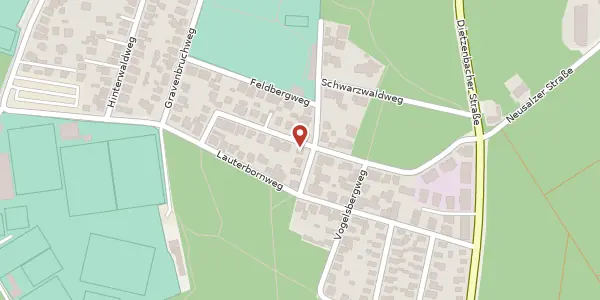 Karte der Umgebung von Eichwaldweg 35, 63069 Offenbach