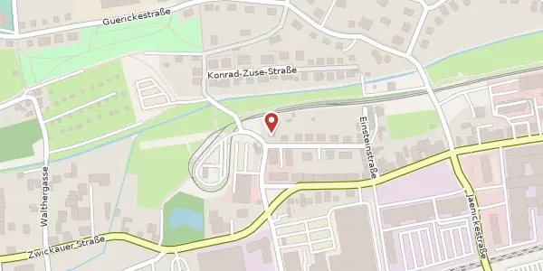 Karte der Umgebung von Mühlgasse 12, 09116 Chemnitz