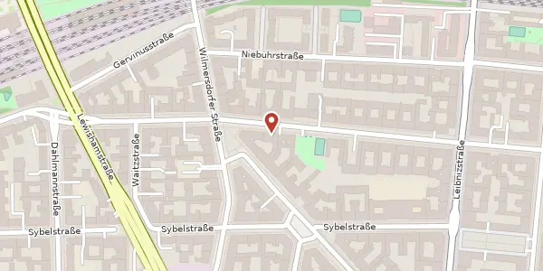 Karte der Umgebung von Mommsenstraße 46, 10629 Berlin