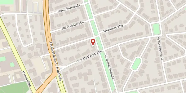 Karte der Umgebung von Eysseneckstr. 31, 60322 Frankfurt