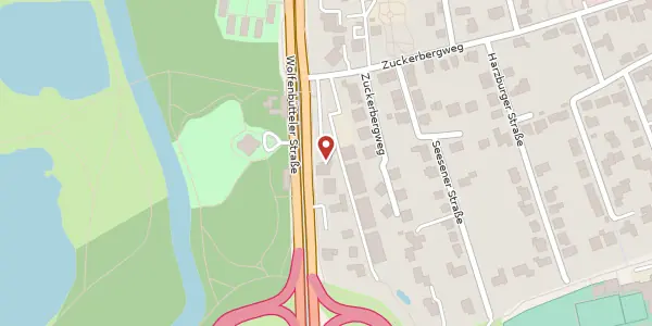 Karte der Umgebung von Wolfenbütteler Straße 45, 38124 Braunschweig