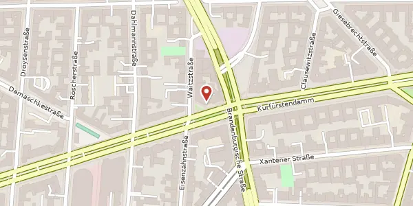 Karte der Umgebung von Kurfürstendamm 72, 10709 Berlin