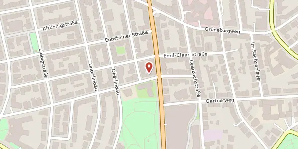 Karte der Umgebung von Staufenstraße 4, 60323 Frankfurt