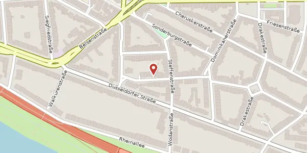 Karte der Umgebung von Wildenbruchstr. 110, 40545 Düsseldorf