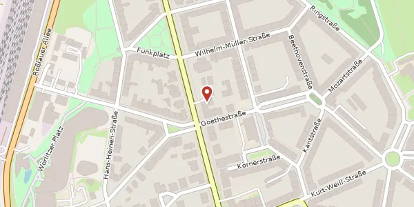 Karte der Umgebung von Albrechtstr. 12, 06844 Dessau-Roßlau