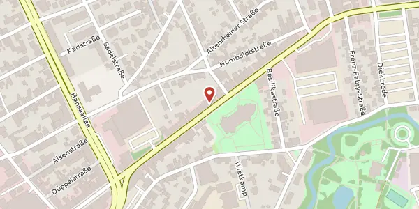 Karte der Umgebung von Osnabrücker Str. 47, 48429 Rheine