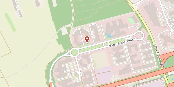 Karte der Umgebung von Isaac-Fulda-Allee 5, 55124 Mainz