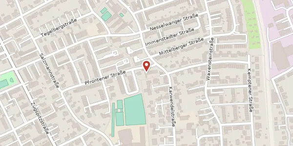 Karte der Umgebung von Pfrontener Str. 30, 86163 Augsburg