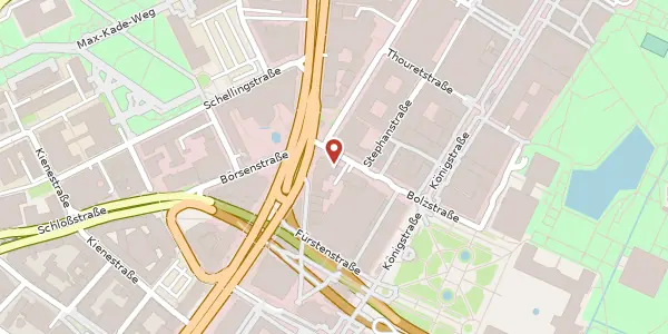 Karte der Umgebung von Bolzstraße 7, 70173 Stuttgart