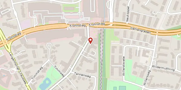 Karte der Umgebung von Tangstedter Landstr. 40, 22415 Hamburg