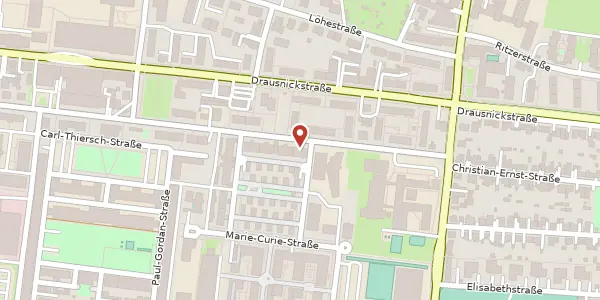 Karte der Umgebung von Artilleriestraße 21 a, 91052 Erlangen