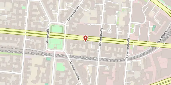 Karte der Umgebung von Kantstraße 149, 10623 Berlin