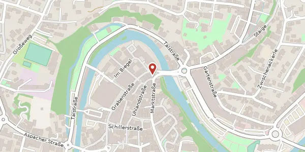 Karte der Umgebung von Uhlandstraße 39, 71522 Backnang