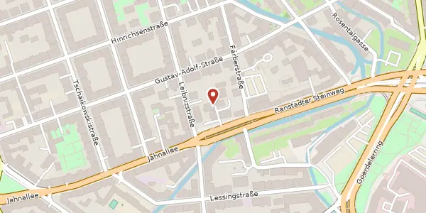 Karte der Umgebung von Ranstädter Steinweg 28, 04109 Leipzig