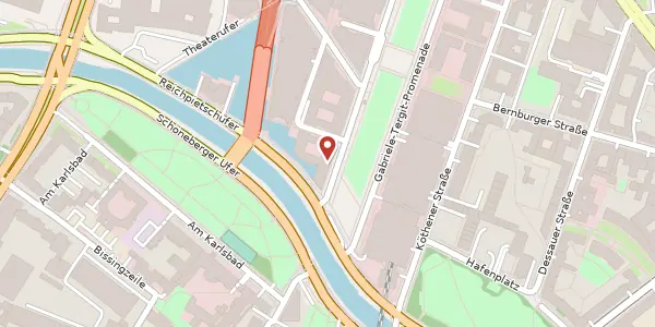 Karte der Umgebung von Linkstraße 12, 10785 Berlin