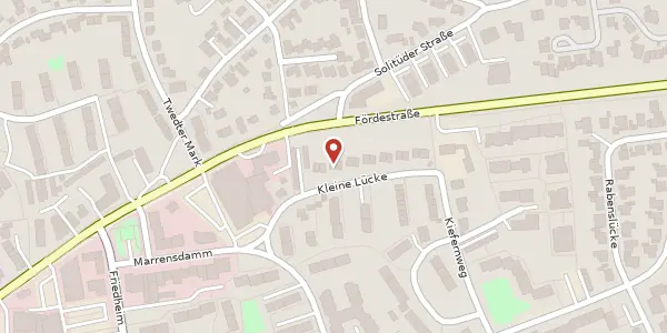 Karte der Umgebung von Kleine Lücke 13, 24944 Flensburg