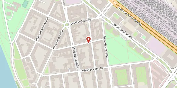 Karte der Umgebung von Eichelsheimer Straße 46, 68163 Mannheim