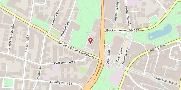Karte der Umgebung von Bockenheimer Landstr. 2-4, 60306 Frankfurt
