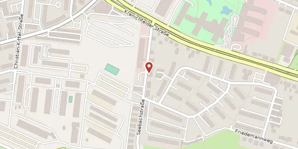 Karte der Umgebung von Samuel-Beck-Weg 11, 99097 Erfurt