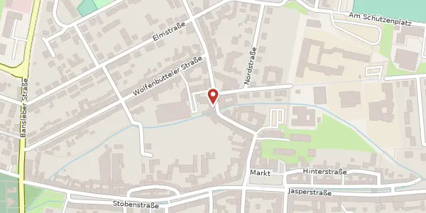 Karte der Umgebung von Braunschweiger Straße 42, 38170 Schöppenstedt