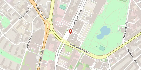 Karte der Umgebung von Huyssenallee 99-103, 45128 Essen
