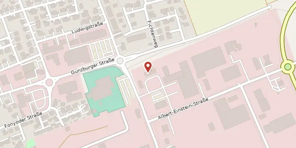 Karte der Umgebung von Theodor-Heuss-Str. 1, 89340 Leipheim