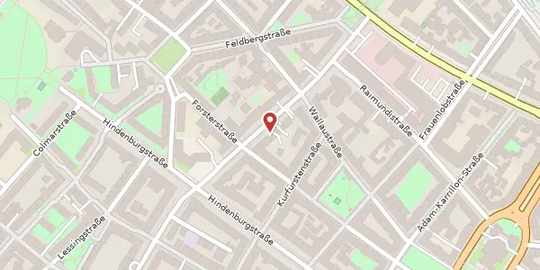 Karte der Umgebung von Josefsstraße 62, 55118 Mainz