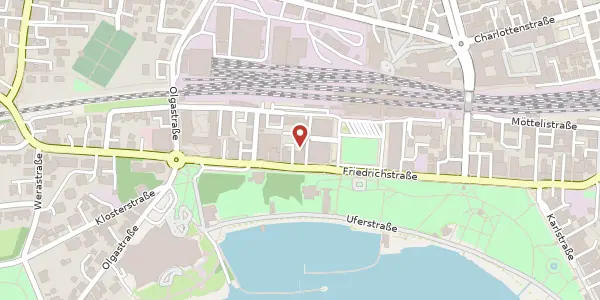 Karte der Umgebung von Friedrichstaße 39, 88045 Friedrichshafen