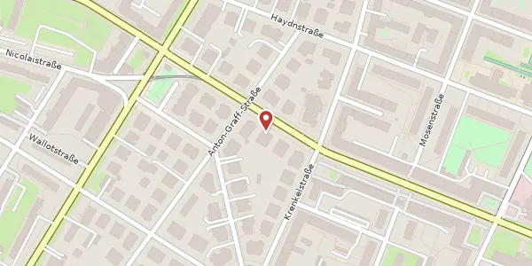 Karte der Umgebung von Borsbergstraße 10, 01309 Dresden