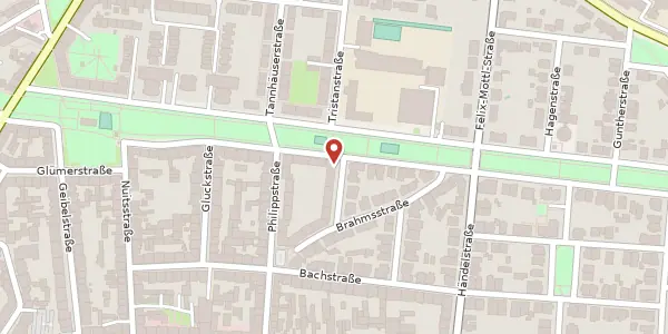 Karte der Umgebung von Kalliwodastraße 2, 76185 Karlsruhe