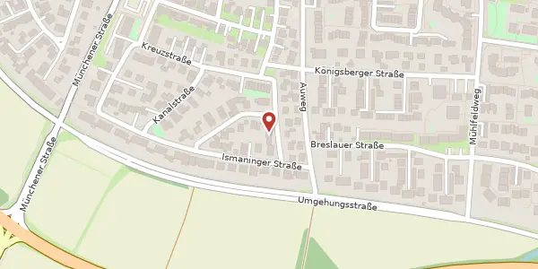 Karte der Umgebung von Rosenstr. 20 a, 85748 Garching bei München