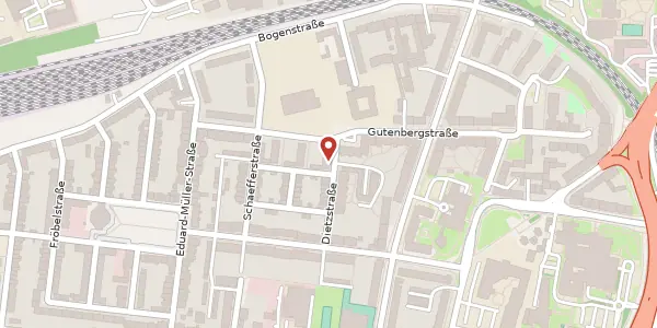 Karte der Umgebung von Gutenbergstraße 37, 56073 Koblenz