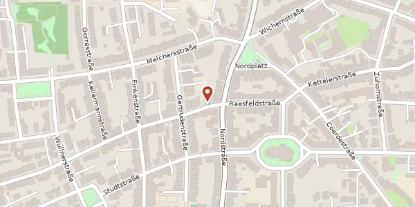 Karte der Umgebung von Raesfeldstr. 26, 48149 Münster