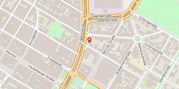 Karte der Umgebung von Tullastraße 1, 68151 Mannheim