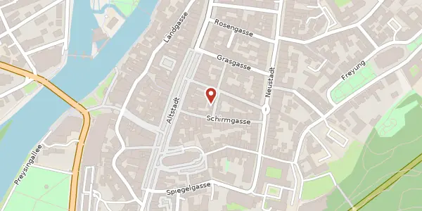 Karte der Umgebung von Zwerggasse 291, 84028 Landshut